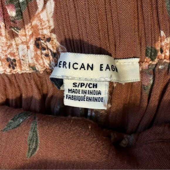 American Eagle High Waisted Floral Print Pants Size S/P/CH - Picture 9 of 9